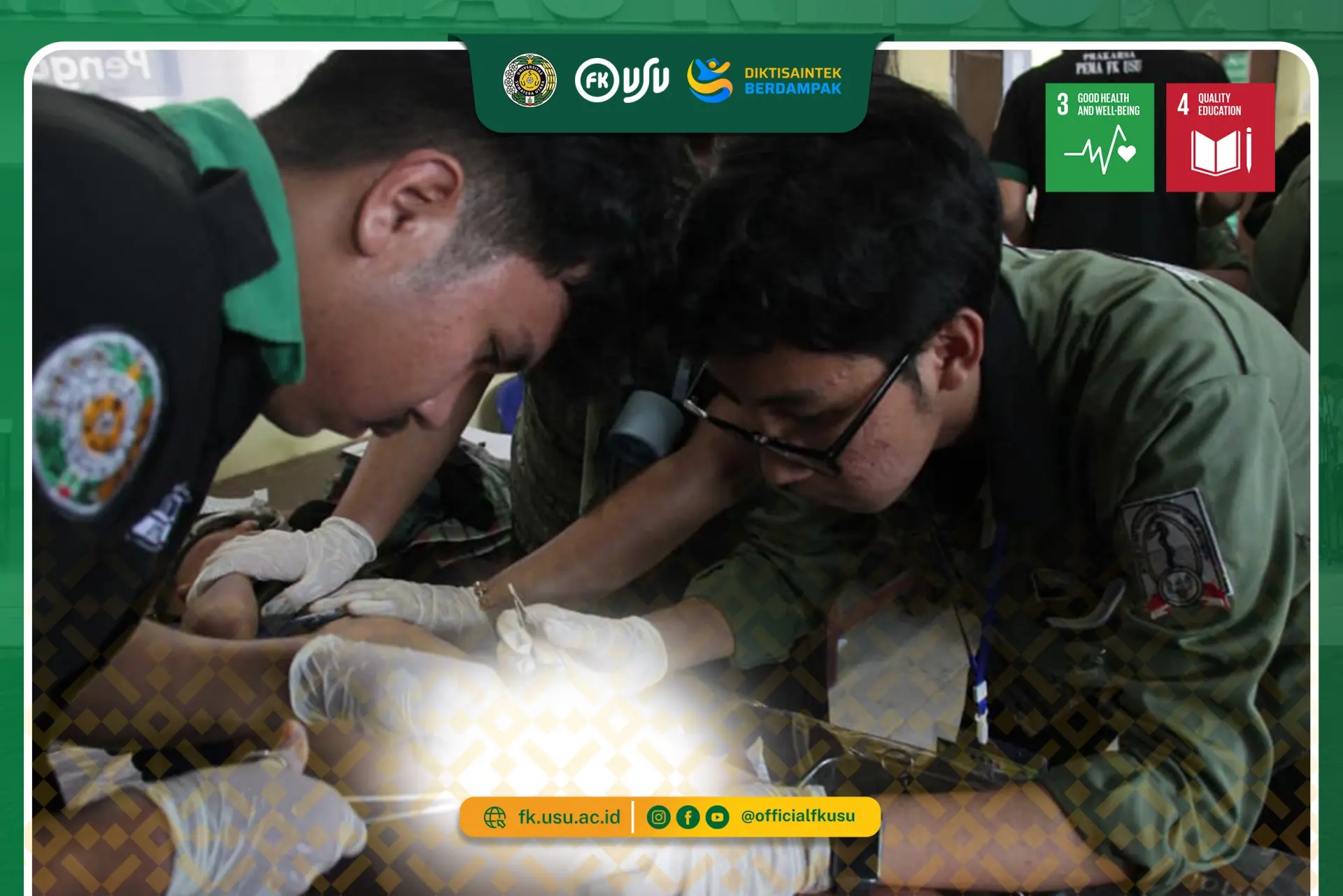 "Tumbuh Sehat, Melangkah Hebat": BEM FK USU Gelar Sirkumsisi Massal 2026 di Kecamatan Beringin